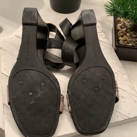Franco Sarto Leather Sandals 9.5M - Picture 7 of 10